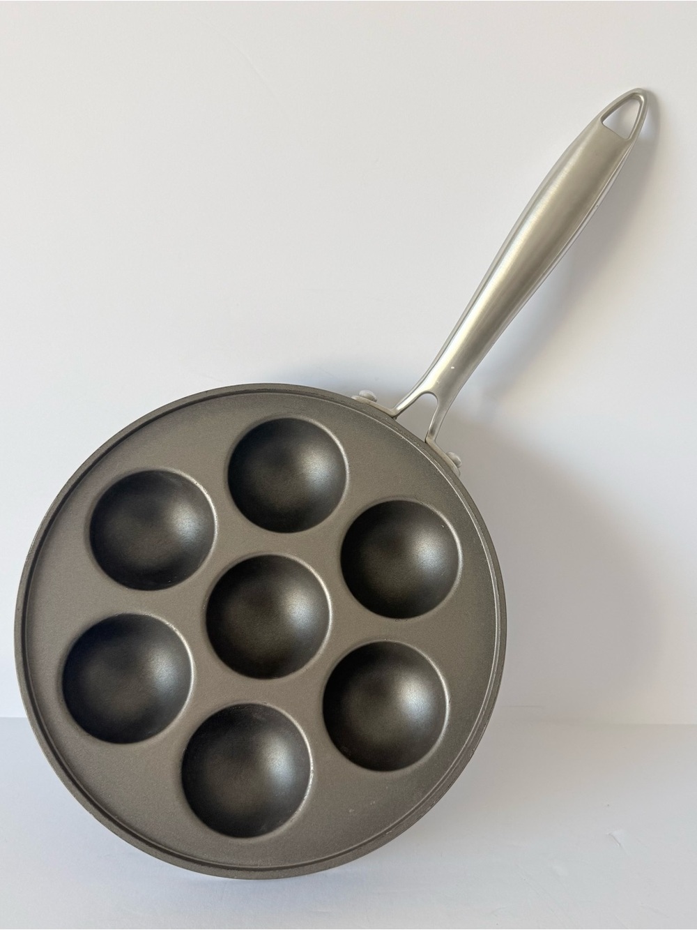Nordic Ware Vintage Danish Ebelskiver Apple Pancake Ball Pan 9” USA Nonstick New